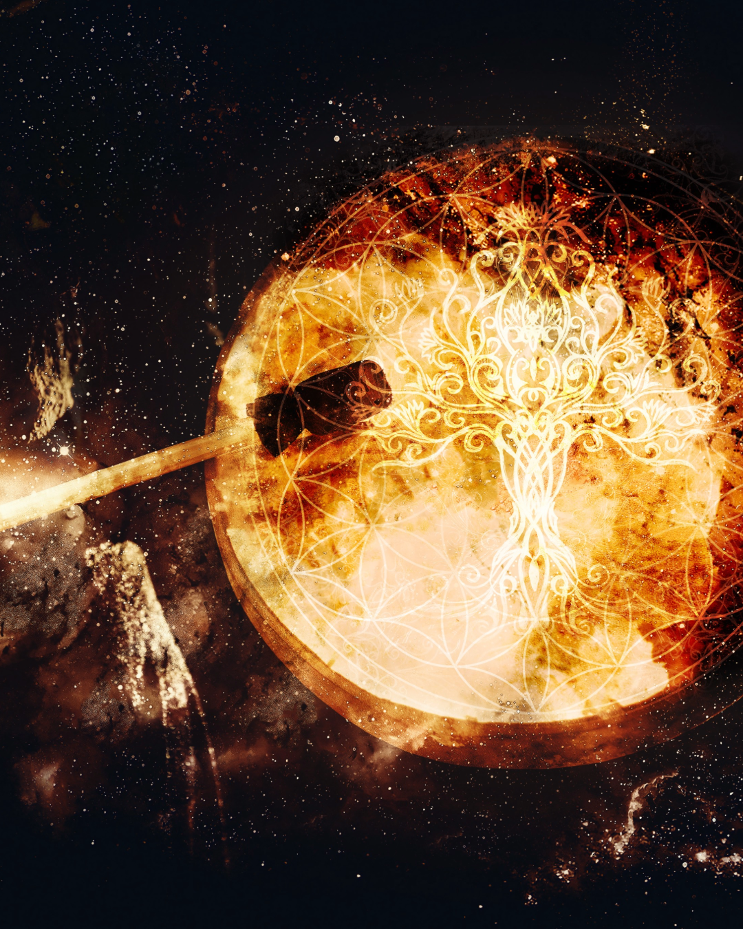 Two people enjoying hot chocolate